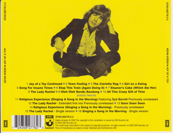 Kevin Ayers - Joy Of A Toy | EMI (07243-582776-2-3) - 2 Kevin Ayers - Joy Of A Toy | EMI (07243-582776-2-3) - 2
