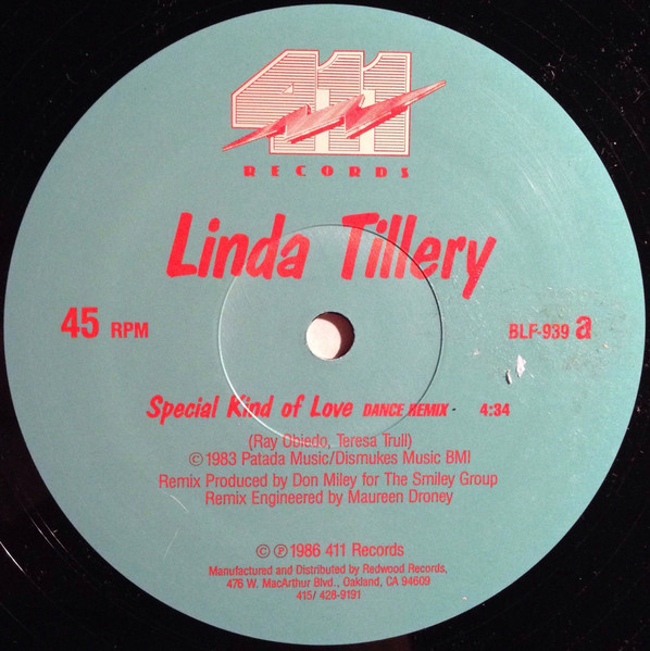 Linda Tillery - Special Kind Of Love | 411 Records (BLF-939)