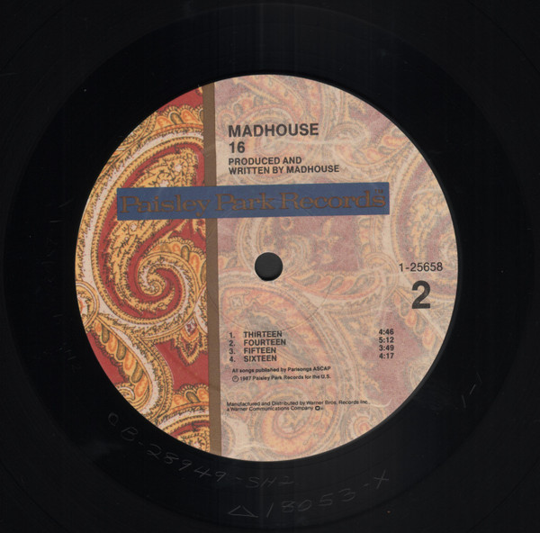 Madhouse - 16 (New Directions In Garage Music) | Paisley Park (9 25658-1) - 4 Madhouse - 16 (New Directions In Garage Music) | Paisley Park (9 25658-1) - 4