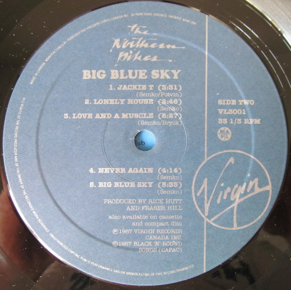 The Northern Pikes - Big Blue Sky | Virgin (VL 3001) - 3