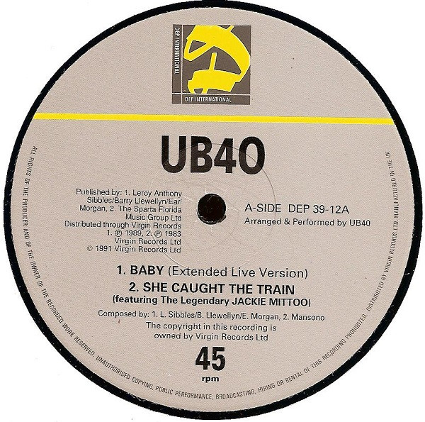 UB40 - Baby | DEP International (DEP 3912)