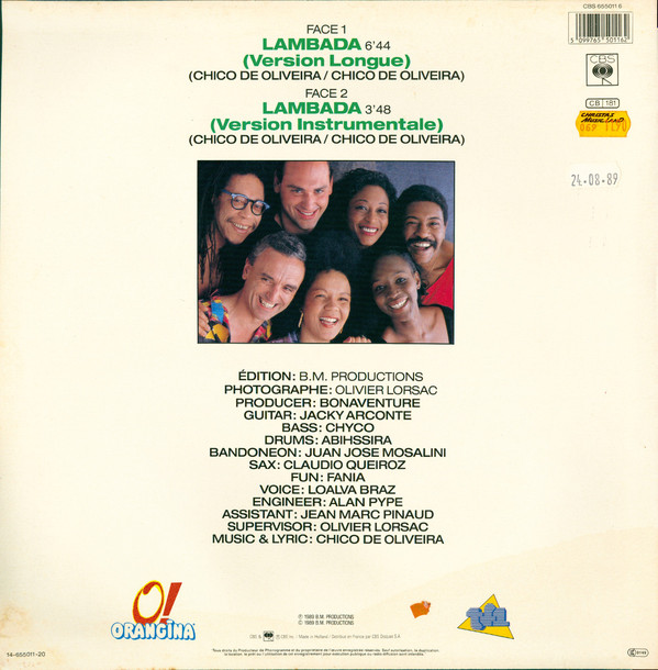 Kaoma - Lambada | CBS (655011 6) - main