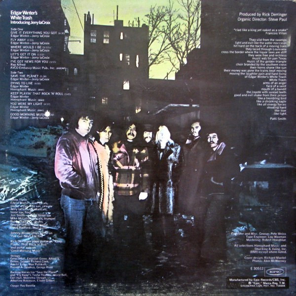 Edgar Winter's White Trash - Edgar Winter's White Trash | Epic (E 30512) - 2 Edgar Winter's White Trash - Edgar Winter's White Trash | Epic (E 30512) - 2