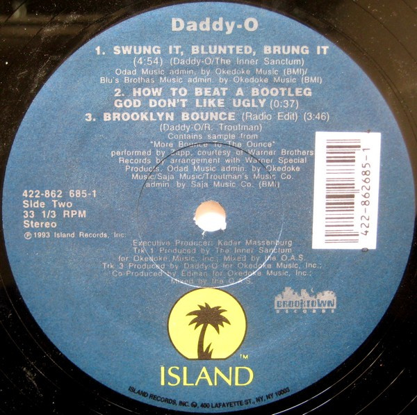 Daddy-O - Brooklyn Bounce | Island Records (422-862 685-1) - 2