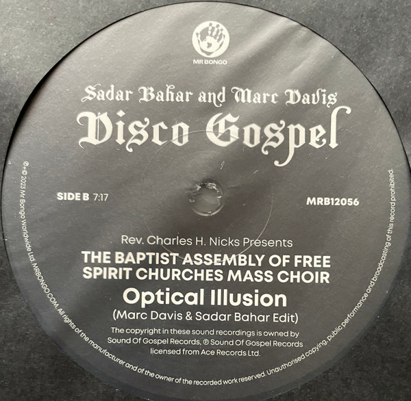 Sadar Bahar And Marc Davis - Disco Gospel | Mr Bongo (MRB12056) - 2 Sadar Bahar And Marc Davis - Disco Gospel | Mr Bongo (MRB12056) - 2