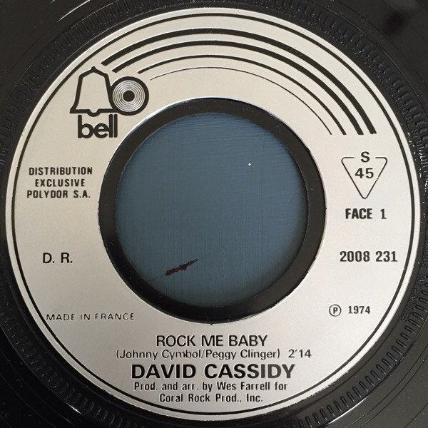 David Cassidy - Rock Me Baby | Bell Records (2008 231) - 3