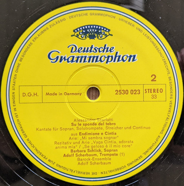 Trompetenkonzerte, Kantaten