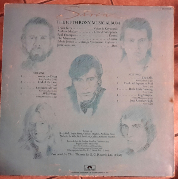 Roxy Music - Siren | Polydor (2310 505) - 2 Roxy Music - Siren | Polydor (2310 505) - 2