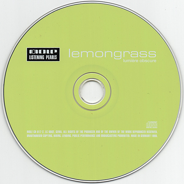 Lemongrass - Lumière Obscure | Mole Listening Pearls (MOLE CD 017-2) - 3 Lemongrass - Lumière Obscure | Mole Listening Pearls (MOLE CD 017-2) - 3