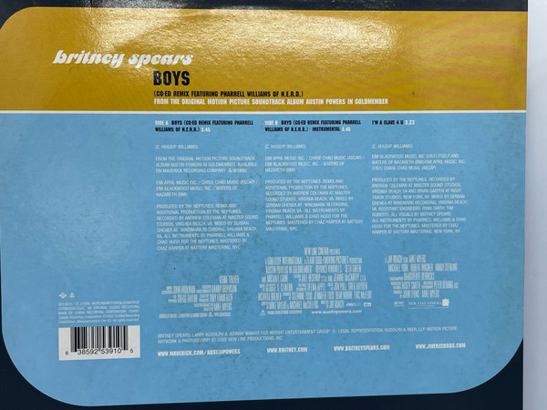 Britney Spears Featuring Pharrell Williams - Boys (Co-Ed Remix) | Jive (9253910) - 3