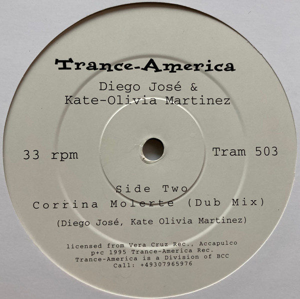 Diego José & Kate-Olivia Martinez - Corrina Molerte | Trance-America (Tram 503) - 2