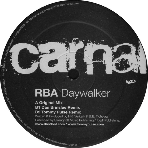 R.B.A. - Daywalker | Carnal (CAR1215) - main