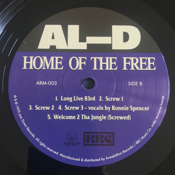 Al-D - Home Of The Free | Armabillion Recordz (ARM 003) - 2