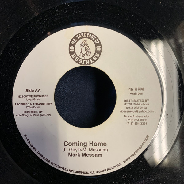 Mr. Wright / Mark Messam - My Vibes Energy / Coming Home | Mr. Take Care Of Business (none) - 2 Mr. Wright / Mark Messam - My Vibes Energy / Coming Home | Mr. Take Care Of Business (none) - 2
