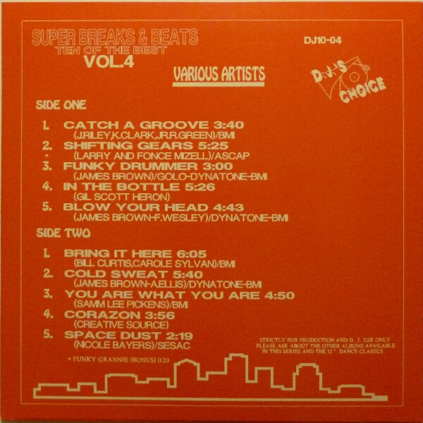 Various - Super Breaks & Beats Vol. 4 | DJ's Choice (DJ10-04) - 2