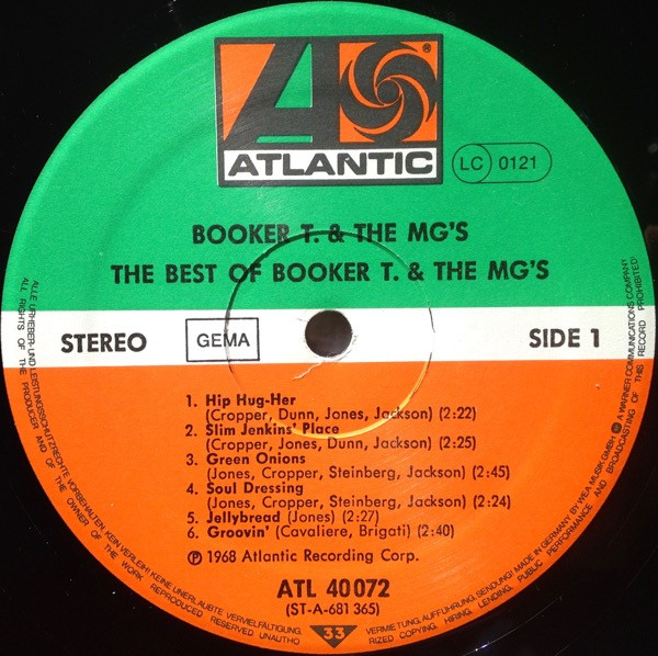 Booker T & The MG's - The Best Of Booker T. & The MG's | Atlantic (ATL 40 072) - 3 Booker T & The MG's - The Best Of Booker T. & The MG's | Atlantic (ATL 40 072) - 3