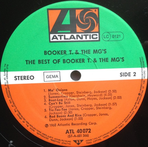 Booker T & The MG's - The Best Of Booker T. & The MG's | Atlantic (ATL 40 072) - 4 Booker T & The MG's - The Best Of Booker T. & The MG's | Atlantic (ATL 40 072) - 4