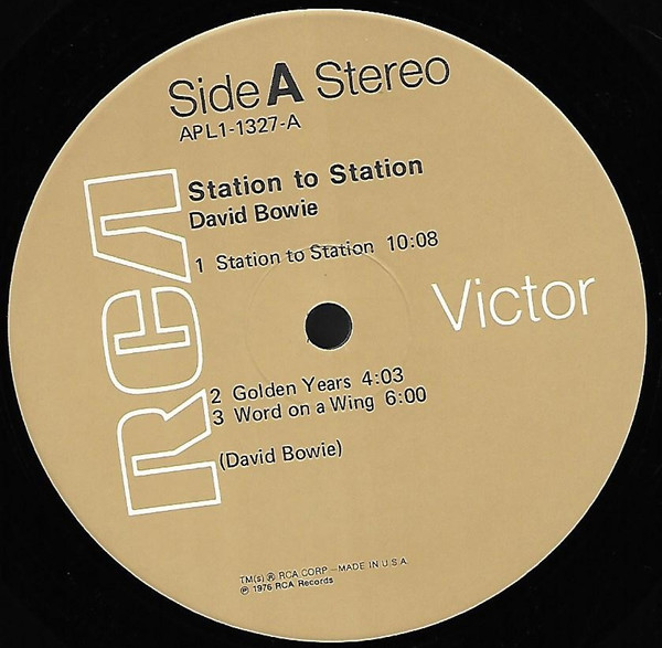 David Bowie - Station To Station | RCA (APL1-1327) - 3 David Bowie - Station To Station | RCA (APL1-1327) - 3