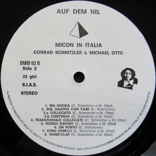 Conrad Schnitzler & Michael Otto - Micon In Italia | Auf Dem Nil (DMM 003 R) - 4