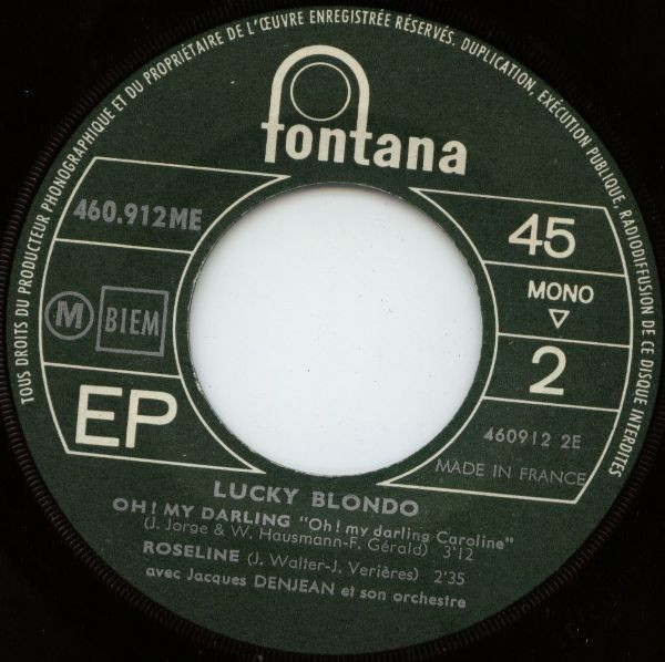 Lucky Blondo - Sur Ton Visage Une Larme | Fontana (460.912 ME) - 4
