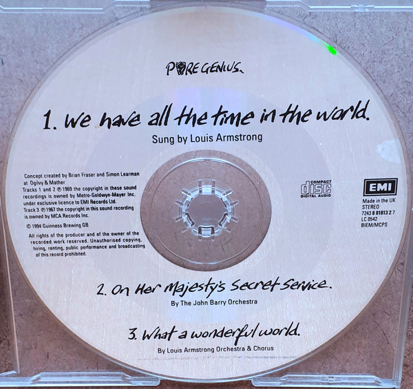 Louis Armstrong - We Have All The Time In The World (The Music From The Guinness TV Commercial) | EMI (CDEM 357) - 4 Louis Armstrong - We Have All The Time In The World (The Music From The Guinness TV Commercial) | EMI (CDEM 357) - 4