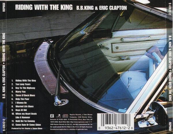 B.B. King & Eric Clapton - Riding With The King | Reprise Records (9 47612-2) - 2