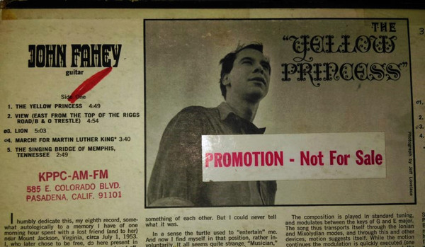 John Fahey - The Yellow Princess | Vanguard (VSD-79293) - 3