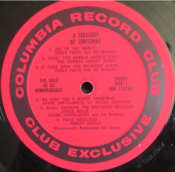 Various - A Treasury Of Christmas | Columbia Record Club (P4S 5022) - 4