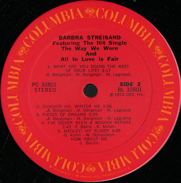 Barbra Streisand - The Way We Were | Columbia (PC 32801) - 4 Barbra Streisand - The Way We Were | Columbia (PC 32801) - 4