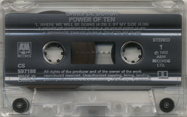 Chris de Burgh - Power Of Ten | A&M Records (CS 597188) - 3 Chris de Burgh - Power Of Ten | A&M Records (CS 597188) - 3