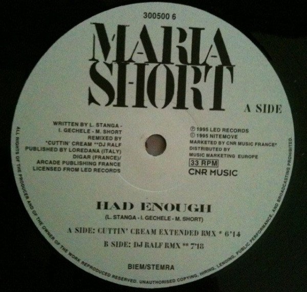 Maria Short - Had Enough | Nitemove (300500-6) - main Maria Short - Had Enough | Nitemove (300500-6) - main