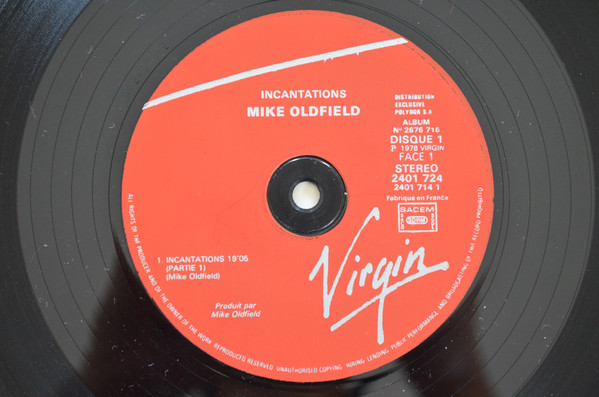 Mike Oldfield - Incantations | Virgin (2676 716) - 3
