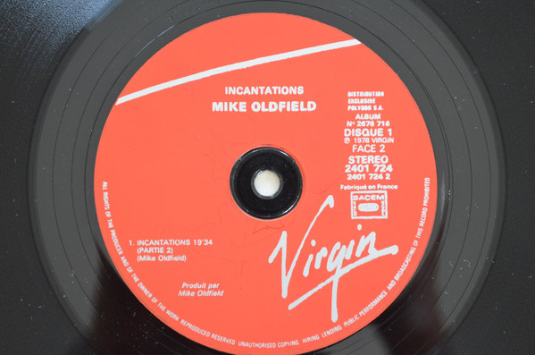 Mike Oldfield - Incantations | Virgin (2676 716) - 4