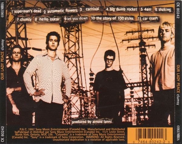 Our Lady Peace - Clumsy [CD] | Columbia (CK 80242) - 2
