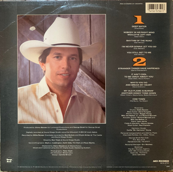 George Strait - #7 | MCA Records (MCA-5750) - 2 George Strait - #7 | MCA Records (MCA-5750) - 2