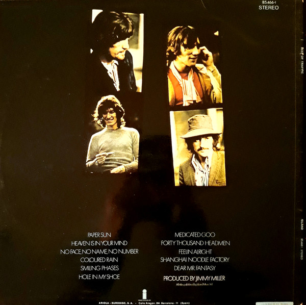 Traffic - Best Of Traffic | Island Records (85.466 - I) - 2