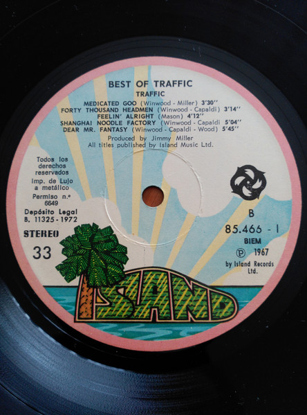 Traffic - Best Of Traffic | Island Records (85.466 - I) - 4
