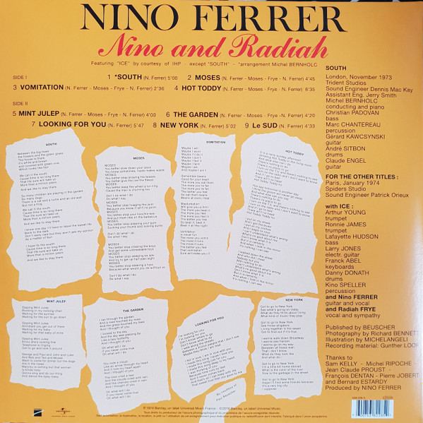 Nino Ferrer - Nino And Radiah Et Le Sud | Barclay (538 228-5) - 4 Nino Ferrer - Nino And Radiah Et Le Sud | Barclay (538 228-5) - 4