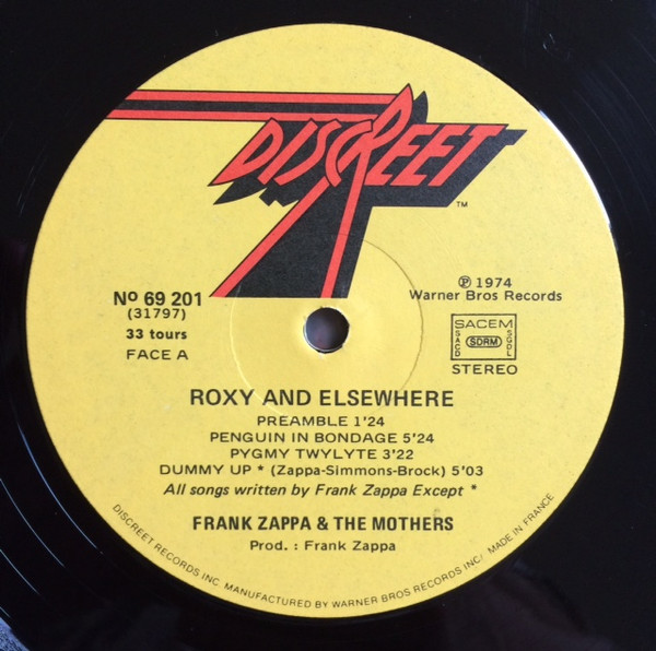 Frank Zappa / The Mothers - Roxy & Elsewhere | DiscReet (69 201) - 4 Frank Zappa / The Mothers - Roxy & Elsewhere | DiscReet (69 201) - 4