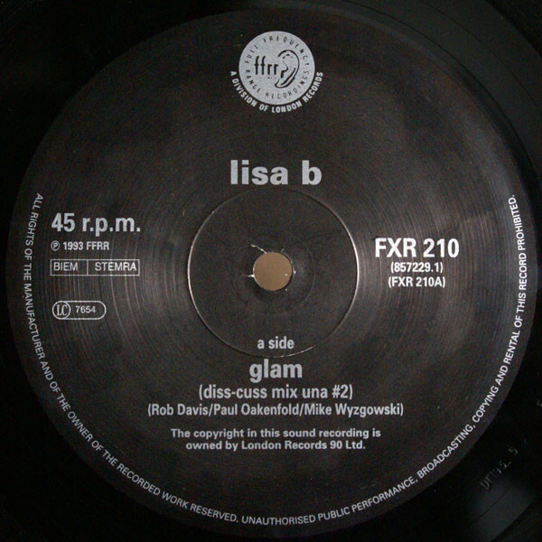 Lisa B - Glam | FFRR (FXR 210) - 2
