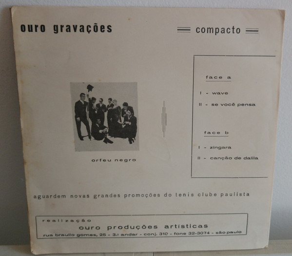 Conjunto Orfeu Negro - Em 1001 Noites | Ouro Gravações (C-101) - 2
