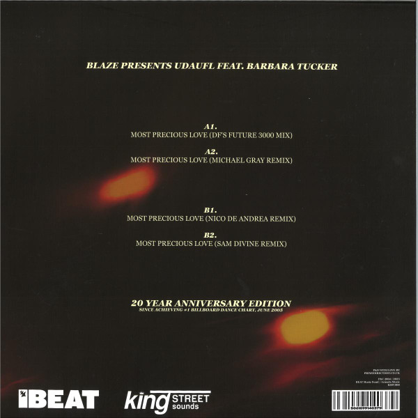 Blaze Presents Underground Dance Artists United For Life Feat. Barbara Tucker - Most Precious Love | BPM King Street Sounds (KSSV008) - 2 Blaze Presents Underground Dance Artists United For Life Feat. Barbara Tucker - Most Precious Love | BPM King Street Sounds (KSSV008) - 2