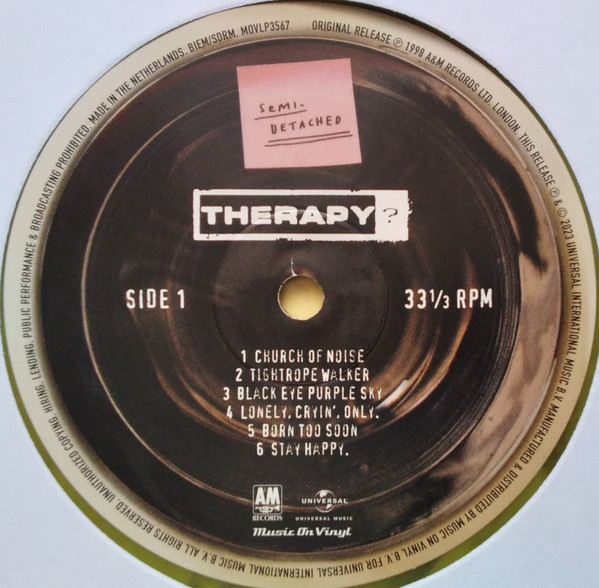 Therapy? - Semi-Detached | Music On Vinyl (MOVLP3567) - 3