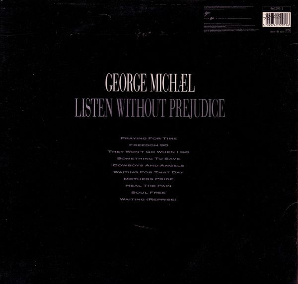 George Michael - Listen Without Prejudice Vol. 1 | Epic (467295 1) - 2