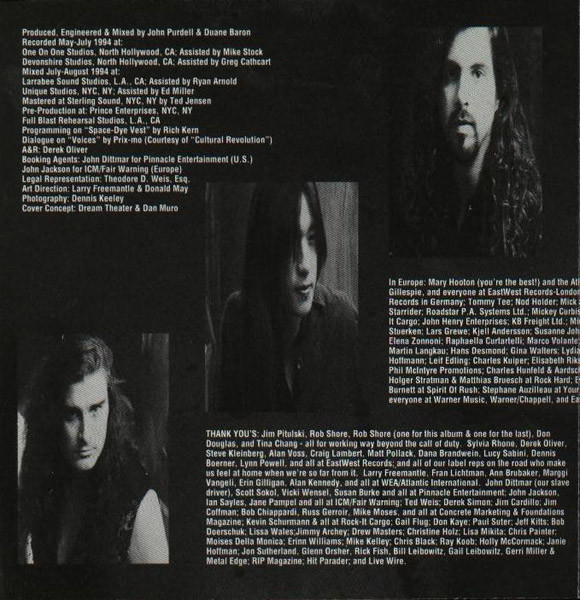 Dream Theater - Awake | EastWest Records America (CD 90126) - 4 Dream Theater - Awake | EastWest Records America (CD 90126) - 4