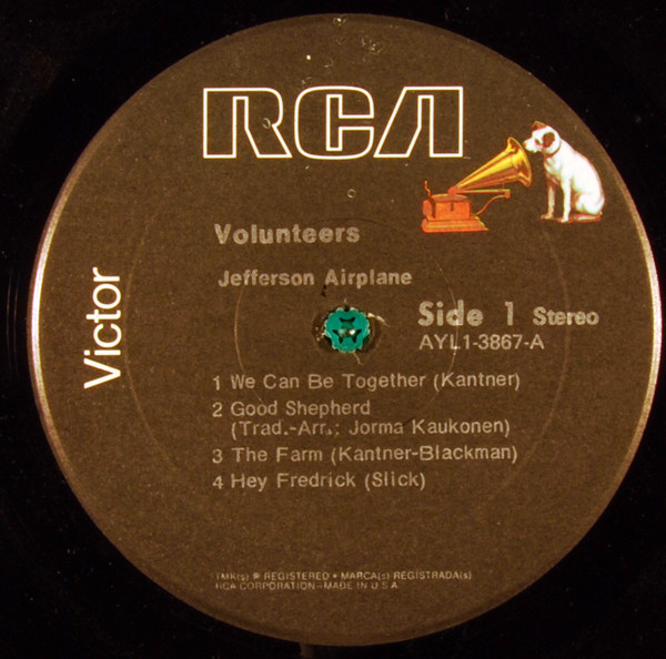 Jefferson Airplane - Volunteers | RCA Victor (AYL1-3867) - 3