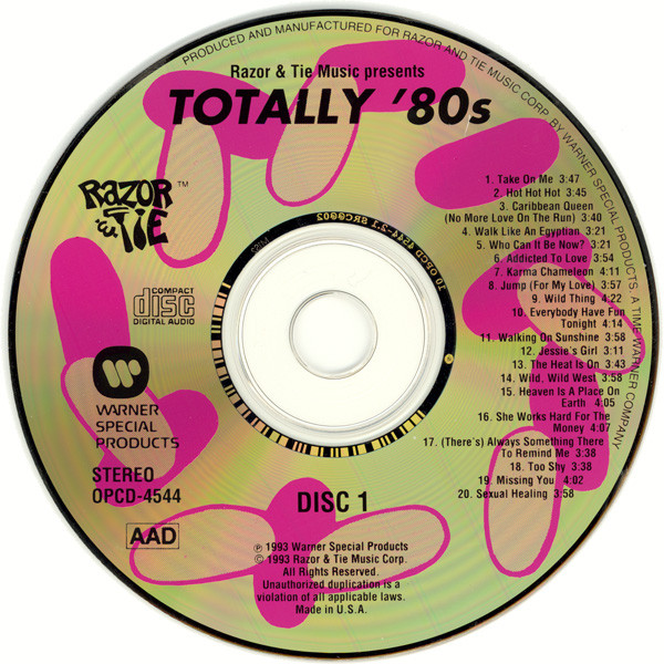 Various - Totally '80s | Razor & Tie (OPCD-4544) - 3 Various - Totally '80s | Razor & Tie (OPCD-4544) - 3