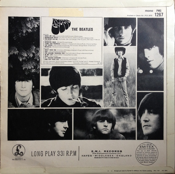 The Beatles - Rubber Soul | Parlophone (PMC 1267) - 2 The Beatles - Rubber Soul | Parlophone (PMC 1267) - 2