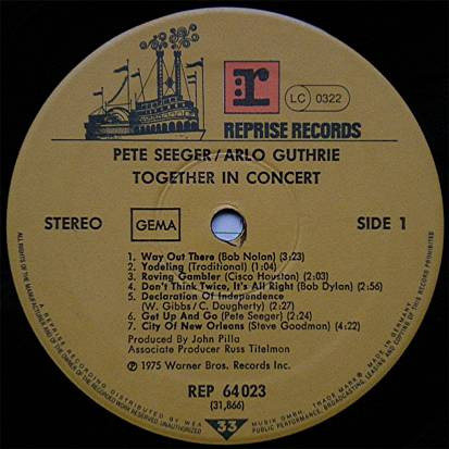 Pete Seeger & Arlo Guthrie - Pete Seeger & Arlo Guthrie Together In Concert | Reprise Records (REP 64023) - 2 Pete Seeger & Arlo Guthrie - Pete Seeger & Arlo Guthrie Together In Concert | Reprise Records (REP 64023) - 2