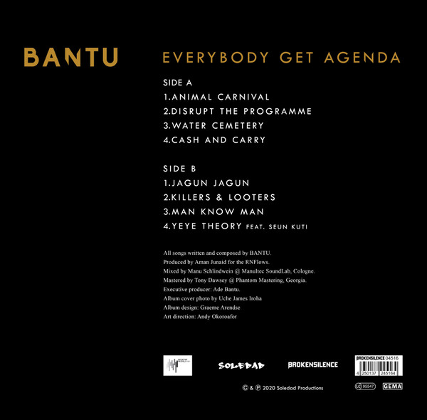 Bantu - Everybody Get Agenda | Soledad Productions Ltd (none) - 2 Bantu - Everybody Get Agenda | Soledad Productions Ltd (none) - 2